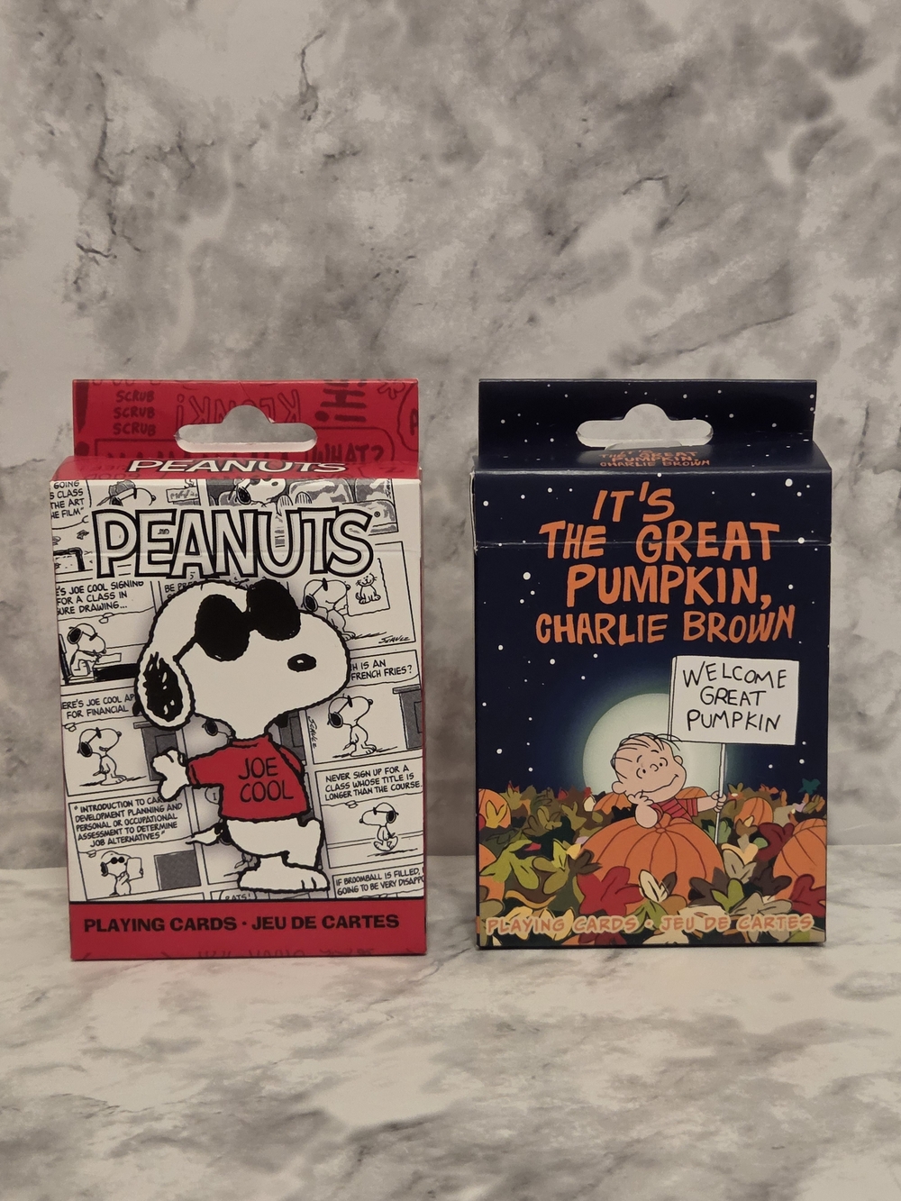 Peanuts - Snoopy 'Joe Cool' & It's The Great Pumpkin Charlie Brown Playing Cards